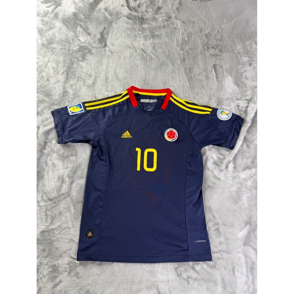 Adidas Colombia James Rodriguez 10 2014 World Cup Qualifiers Jersey Mens Size L
